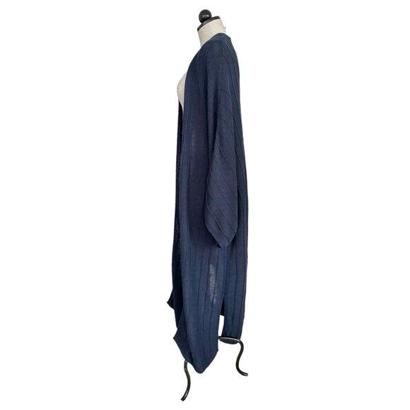 Banana Republic Jasmine Organic Cotton Duster Cardigan Long Sweater Navy XL/XXL - Picture 8 of 16